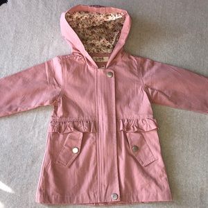 NWT. Full lined girls pink trench coat